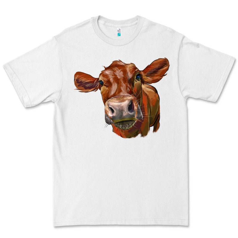 Red Angus Face Premium Tee by LillyAllenDesigns | Teevron