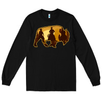 Black Bison Silhouette Cowboy Long Sleeve Tee - Bettercallsaul