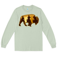 Matcha Bison Silhouette Cowboy Long Sleeve Tee - Bettercallsaul