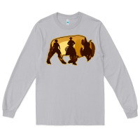 Moon Dust Bison Silhouette Cowboy Long Sleeve Tee - Bettercallsaul