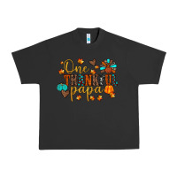 Pigment Black one thankful papa Urban Heavy Tee - JahusDesignShop