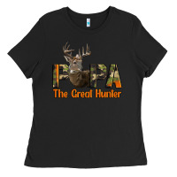 Black Western Papa The Great Deer Hunter Ladies Tee - LillyAllenDesigns