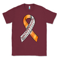 Burgundy Kidney Cancer Ribbon Baseball Classic Tee - BundleAndBundleShop