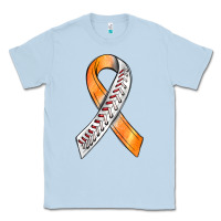 Dusty Blue Kidney Cancer Ribbon Baseball Classic Tee - BundleAndBundleShop