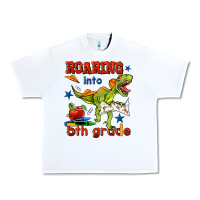White roaring into 5th grade Urban Heavy Tee - BundleAndBundleShop