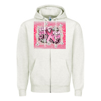 Oatmeal Heather survivor cancer awareness Zipper Hoodie - CowGirlArtShop