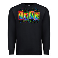 Black Love pride Premium Sweatshirt - FaDigitalArtStudio