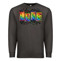 Smoke Love pride Premium Sweatshirt - FaDigitalArtStudio