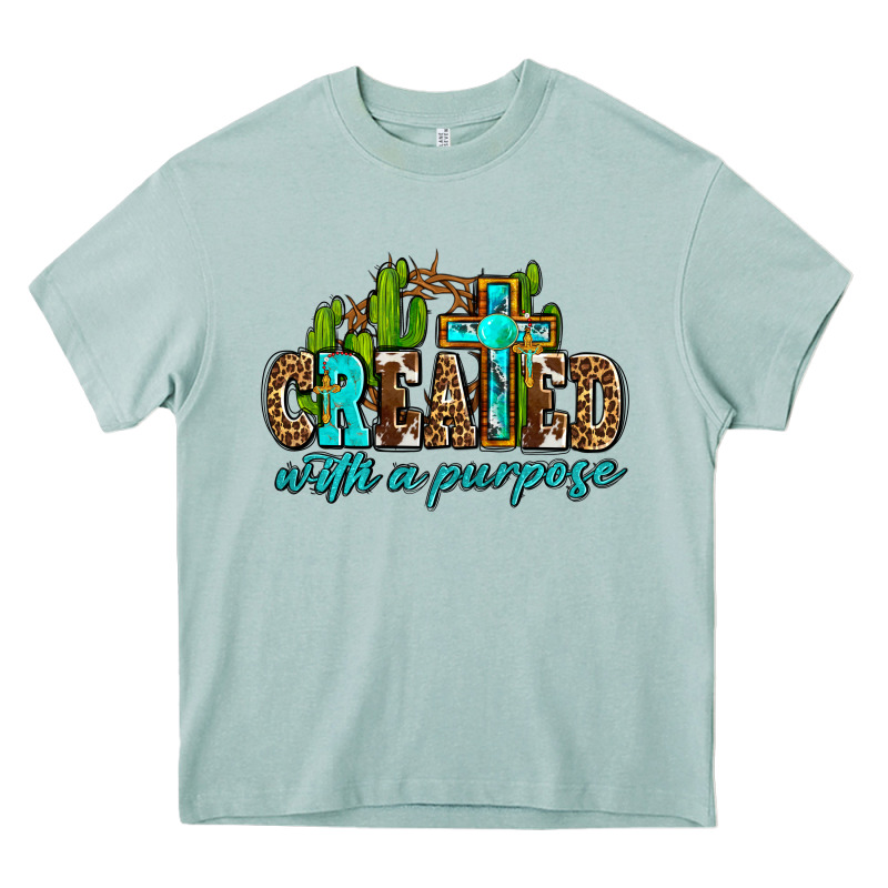 Created With A Purpose Heavy Core Tee by AdoDesignShop | Teevron