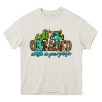 Cream created with a purpose Heavy Core Tee - AdoDesignShop