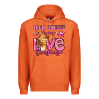 Carrot iced coffee is my love language Premium Hoodie - OliviaCreatesArt