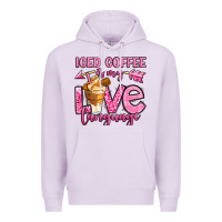 Lilac iced coffee is my love language Premium Hoodie - OliviaCreatesArt