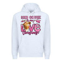 White iced coffee is my love language Premium Hoodie - OliviaCreatesArt