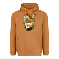 Meerkat Simmental Cow Bobba Cup Heavyweight Hoodie - FaDigitalArtStudio