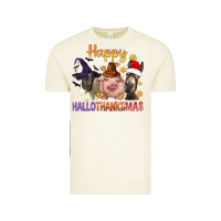 Vintage Arctic Happy Hallothanksmas Farm Animal Vintage Tee - BundleAndBundleShop