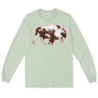 Matcha Cowhide Bison Silhouette Long Sleeve Tee - Bettercallsaul