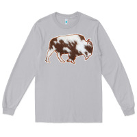 Moon Dust Cowhide Bison Silhouette Long Sleeve Tee - Bettercallsaul