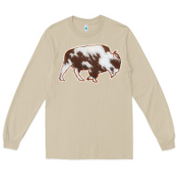 Mushroom Cowhide Bison Silhouette Long Sleeve Tee - Bettercallsaul