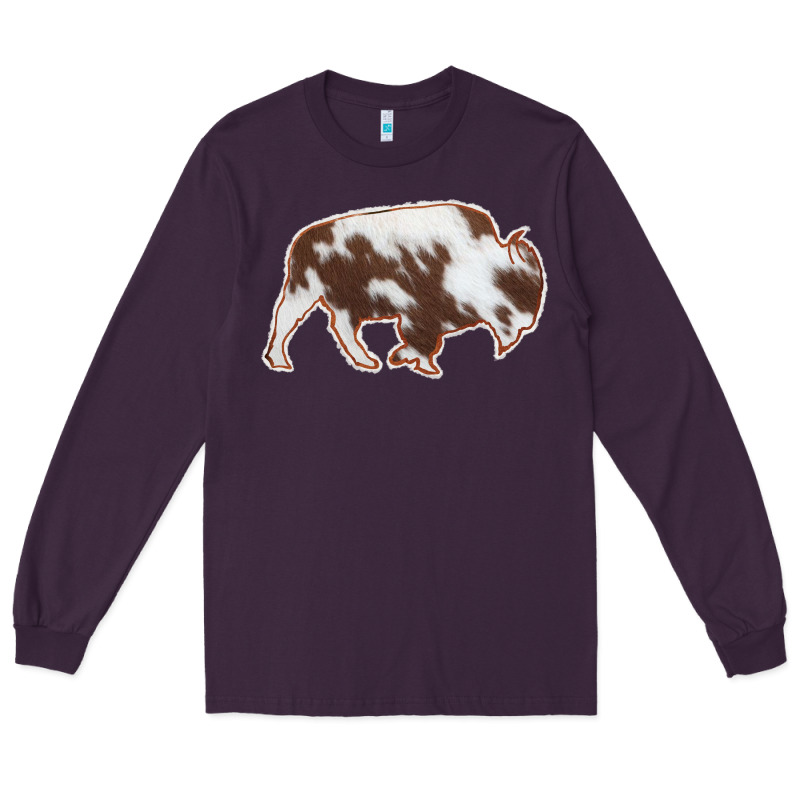 Cowhide Bison Silhouette Long Sleeve Tee by Bettercallsaul | Teevron