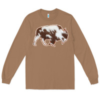 Toasted Coconut Cowhide Bison Silhouette Long Sleeve Tee - Bettercallsaul