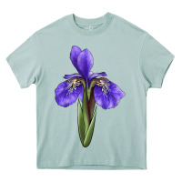Arona Iris Flower Illustrations Heavy Core Tee - LillyAllenDesigns