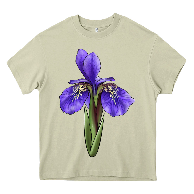 Iris Flower Illustrations Heavy Core Tee by LillyAllenDesigns | Teevron