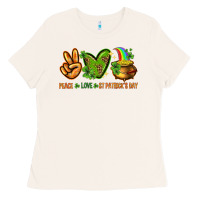 Bone peace love st patricks day Ladies Tee - NancyCooperArtShop