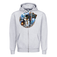 Heather Grey hello winter Zipper Hoodie - CowGirlArtShop