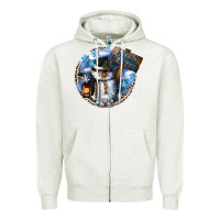 Oatmeal Heather hello winter Zipper Hoodie - CowGirlArtShop