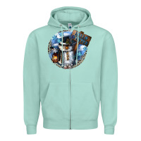 Seafoam hello winter Zipper Hoodie - CowGirlArtShop