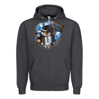 Smoke hello winter Zipper Hoodie - CowGirlArtShop
