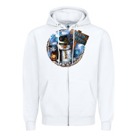 White hello winter Zipper Hoodie - CowGirlArtShop