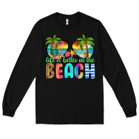 Black life is better at the beach Long Sleeve Tee - RanaPortraitStore