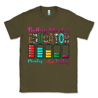 Army Green Battery Life Of A Educator Classic Tee - BundleAndBundleShop