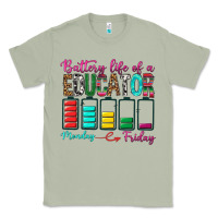 Matcha Battery Life Of A Educator Classic Tee - BundleAndBundleShop