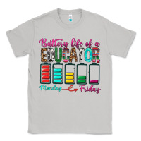 Moon Dust Battery Life Of A Educator Classic Tee - BundleAndBundleShop
