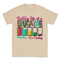 Mushroom Battery Life Of A Educator Classic Tee - BundleAndBundleShop