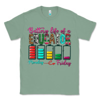 Sage Battery Life Of A Educator Classic Tee - BundleAndBundleShop