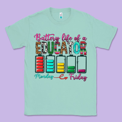 Battery Life Of A Educator Classic Tee Designed By Bundleandbundleshop