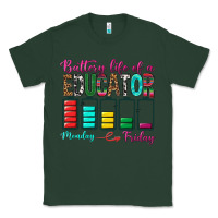 Sports Green Battery Life Of A Educator Classic Tee - BundleAndBundleShop