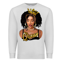 Dove Grey black queen Premium Sweatshirt - FaDigitalArtStudio