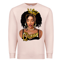 Pale Pink black queen Premium Sweatshirt - FaDigitalArtStudio