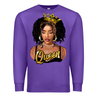 Purple black queen Premium Sweatshirt - FaDigitalArtStudio