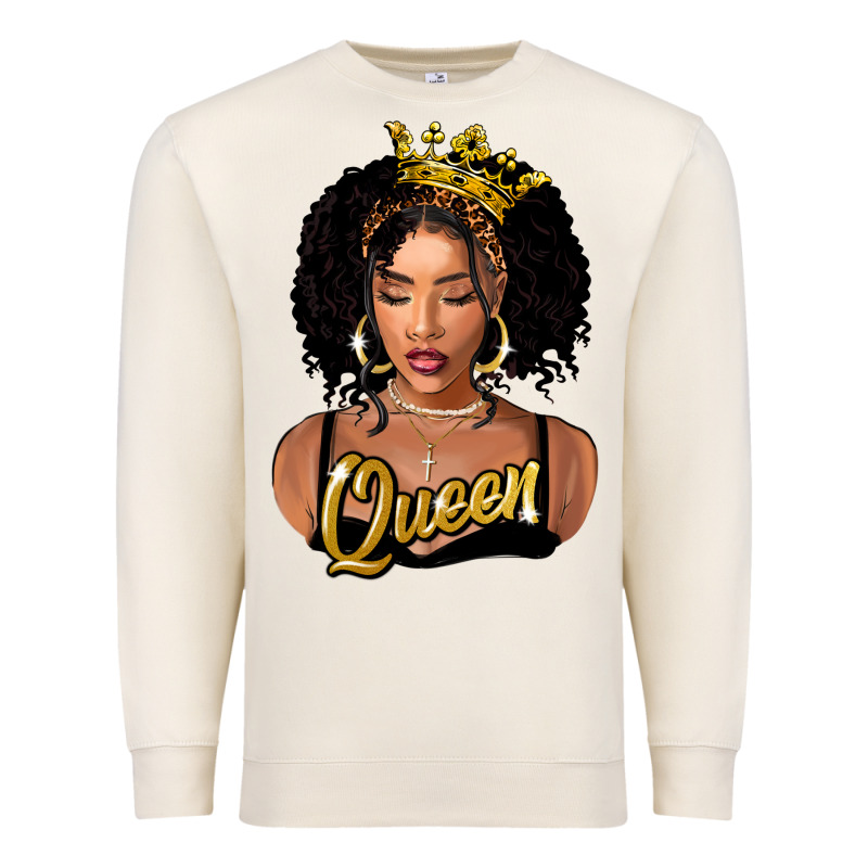 Black Queen Premium Sweatshirt by FaDigitalArtStudio | Teevron