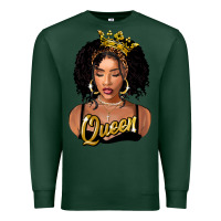 Sports Green black queen Premium Sweatshirt - FaDigitalArtStudio