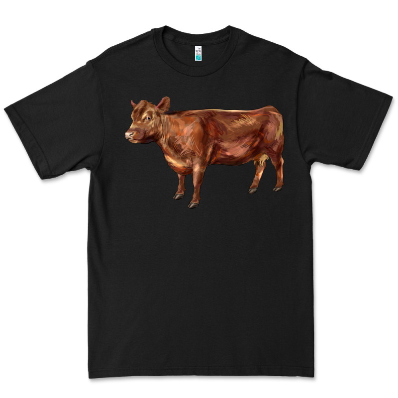 Red Angus Cow Premium Tee by LillyAllenDesigns | Teevron