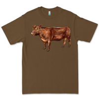 Cacao red angus cow Premium Tee - LillyAllenDesigns
