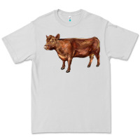 Dove Grey red angus cow Premium Tee - LillyAllenDesigns