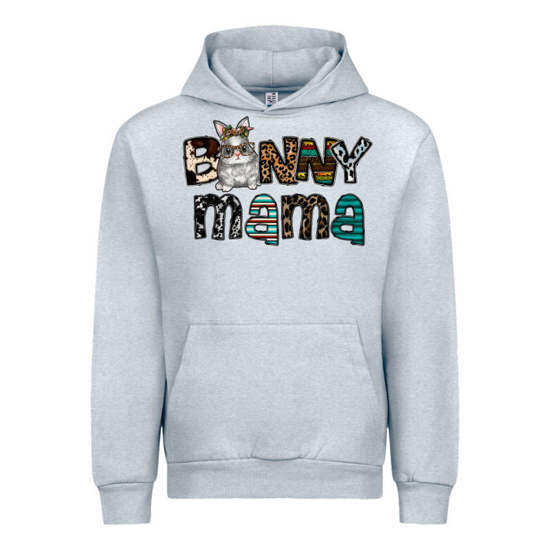 Bunny Mama Urban Hoodie by CowhideDigitalArt | Teevron