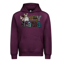 Mauve Wine Bunny mama Urban Hoodie - CowhideDigitalArt